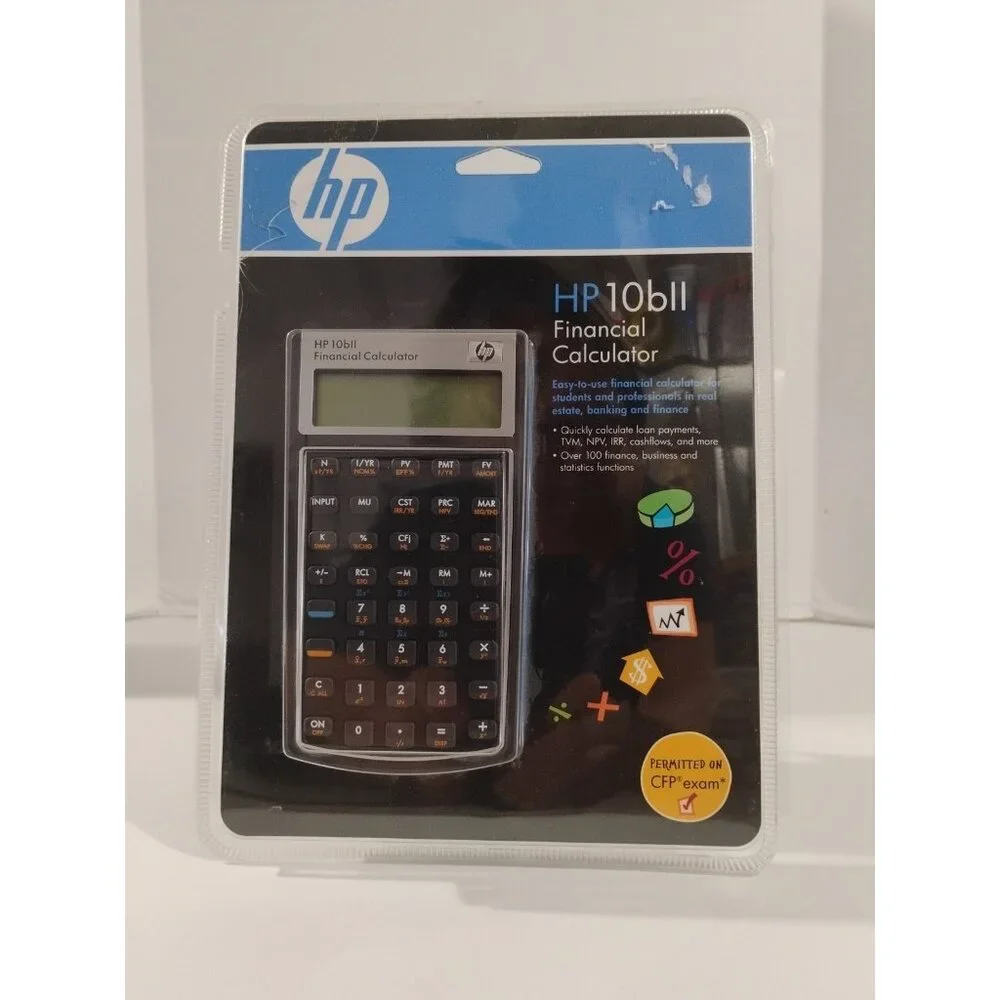 Authentic HP 10bII Financial Calculator For Students & Professionals NEW